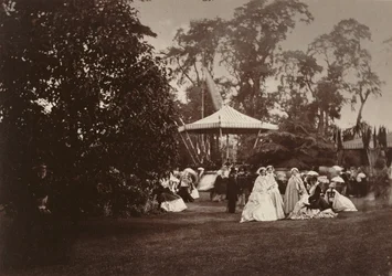Vista, de, a, jardins, durante, a, Fete - Fete, champetre, em, orleans, casa, londres